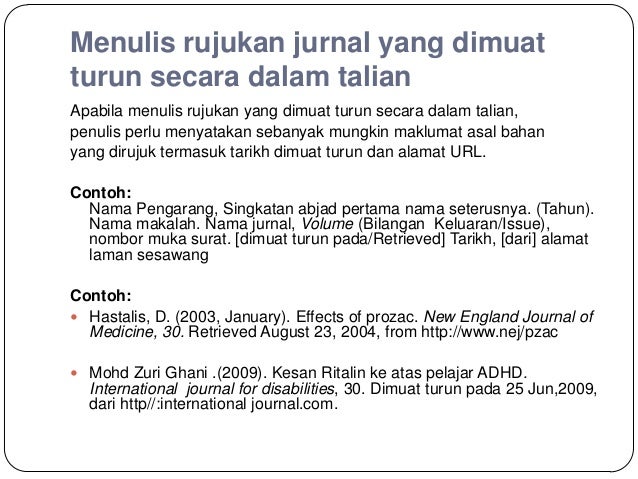 contoh assignment format apa