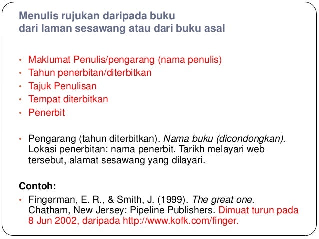 Cara Menulis Rujukan Apa Style Pustaka daftar penulisan skripsi ilmiah