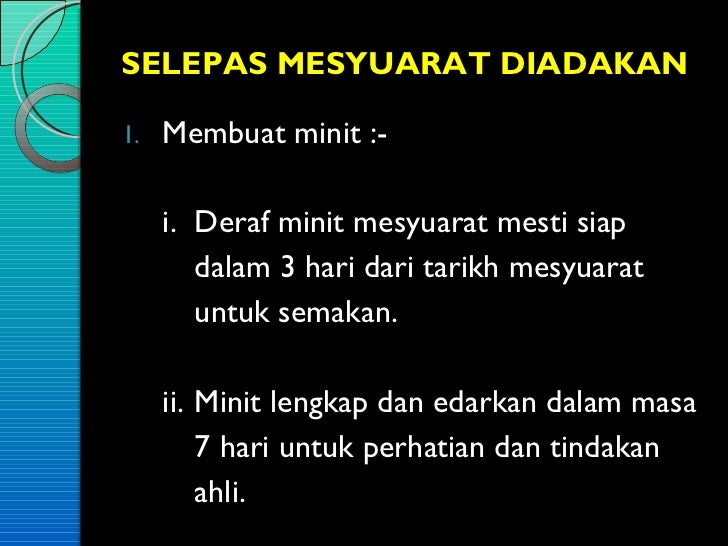 Penulisan Minit Mesyuarat Penulisan Minit Mesyuarat