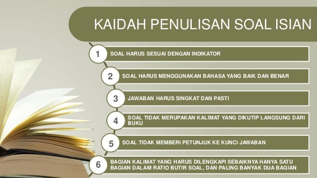 Penulisan soal isian 2019 by Puspendik [amin yusuf]