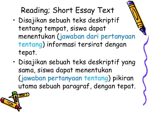 Pertanyaan Essay Tentang Paragraf Sketsa
