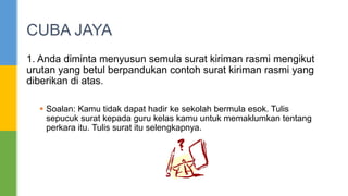 Surat Kiriman Rasmi Teknik Format