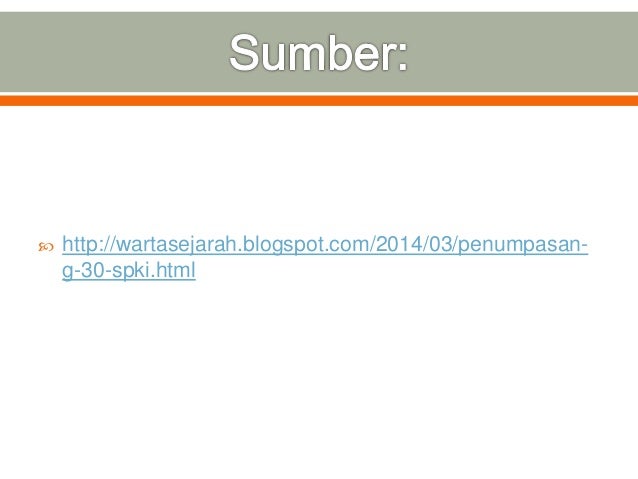 Sejarah Penumpasan G 30 SPKI