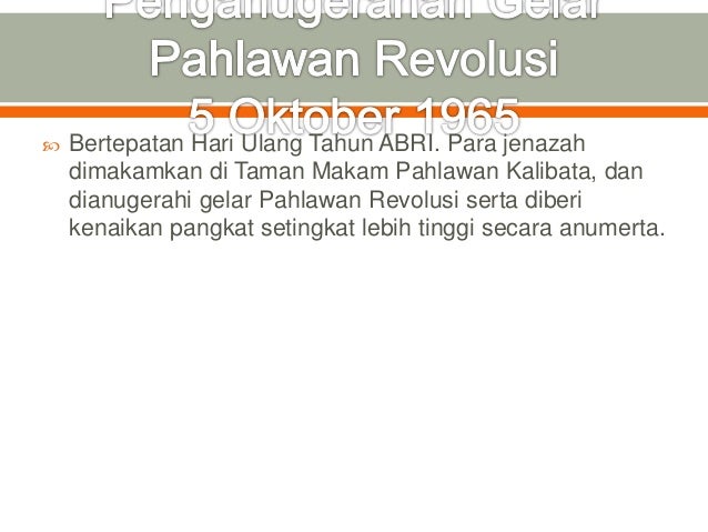 Penumpasan G 30 S Pki Di Blitar - Agustus 2020