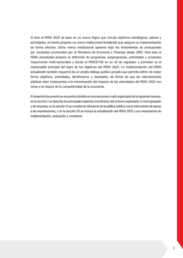 PENX 2025 Plan Estratégico Nacional Exportador 2025 PDF