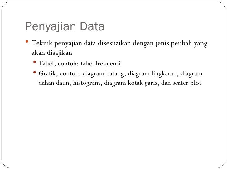 Penyajian Data