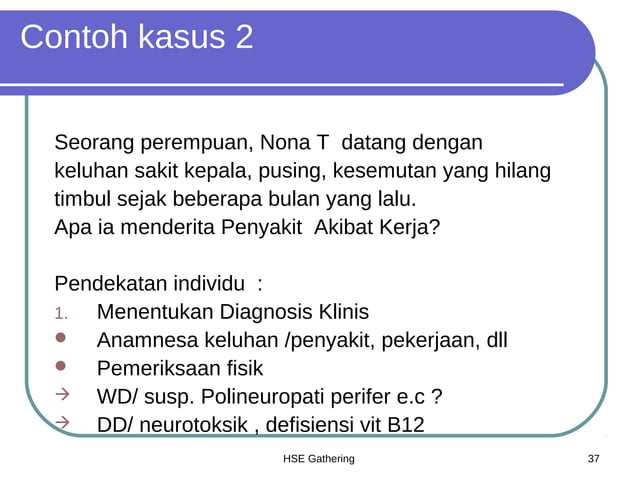 Penyakit Akibat Kerja Ppt