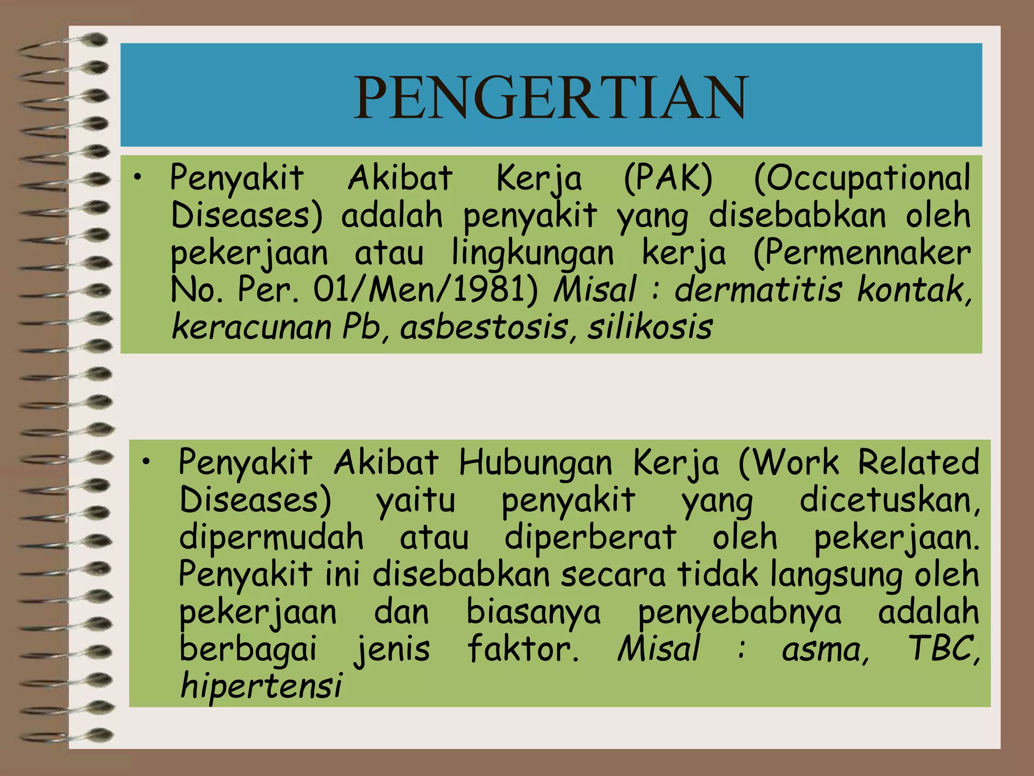 Penyakit Akibat Kerja 10 Ppt