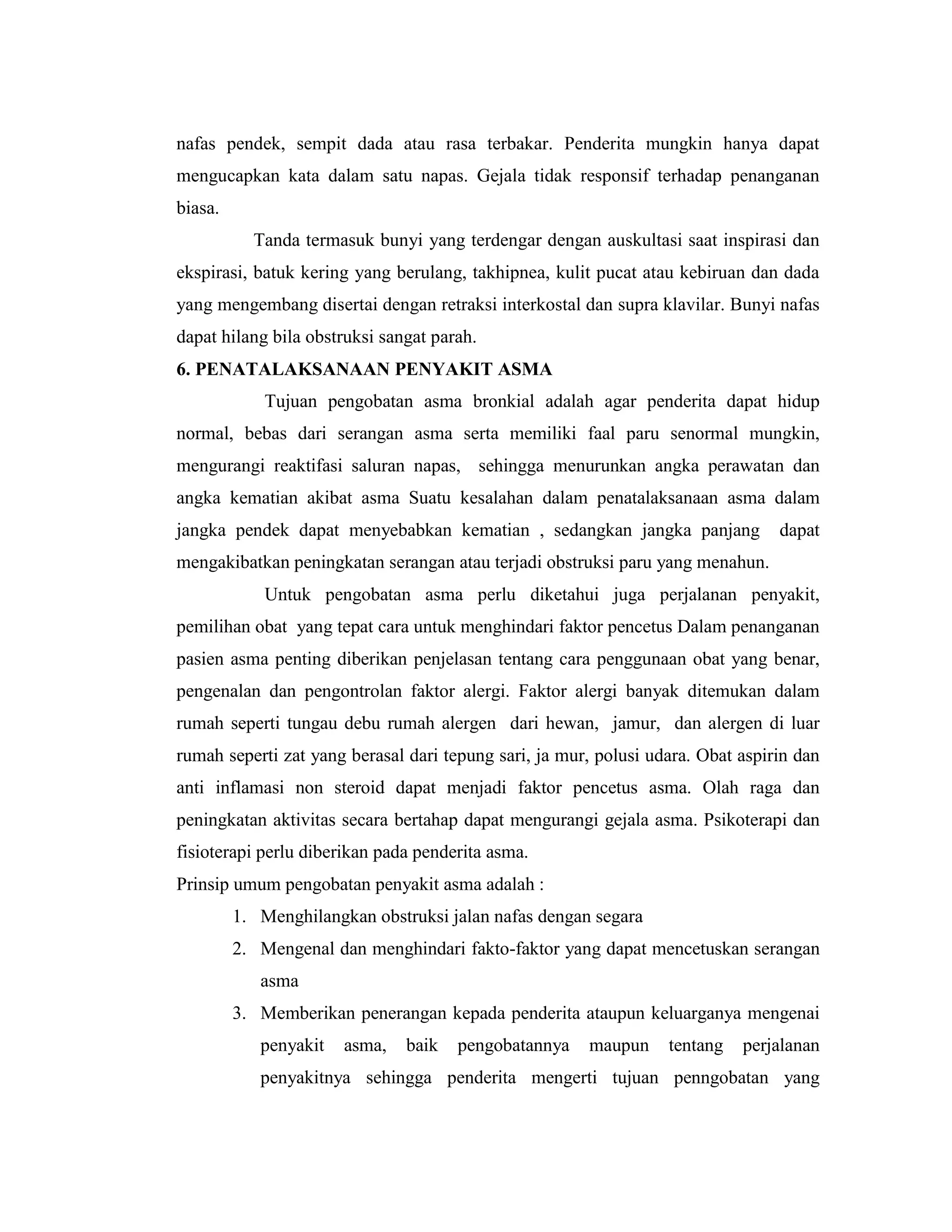 Penyakit asma revisi | DOCX