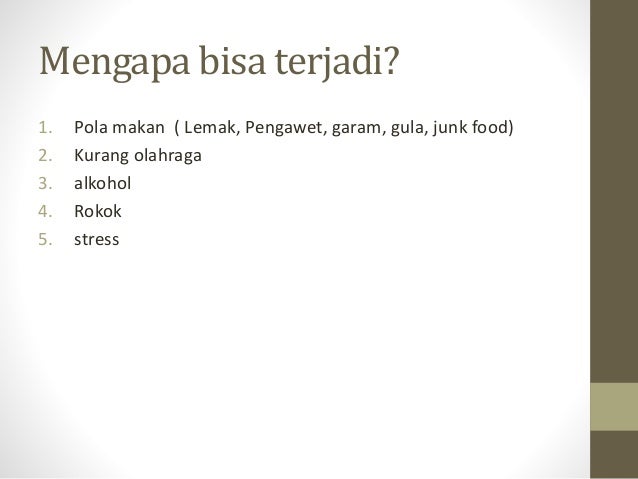 Penyakit degeneratif Penyakit degeneratif