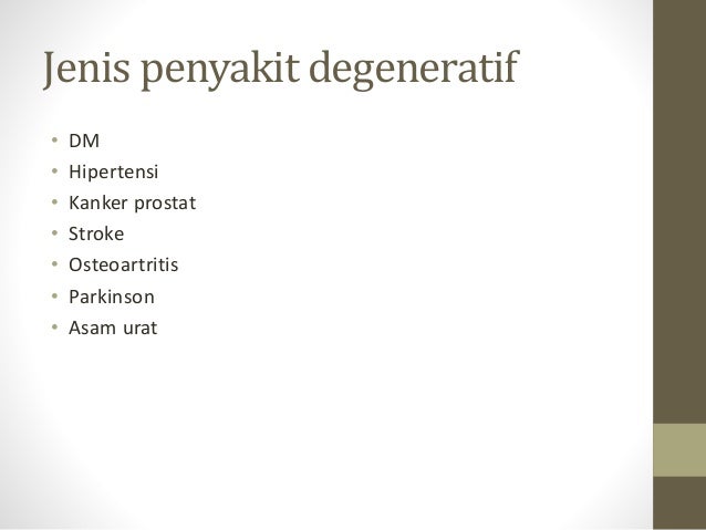 Penyakit degeneratif