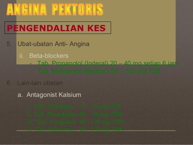 PENYAKIT ISKEMIK KARDIAK - Angina Pectoris