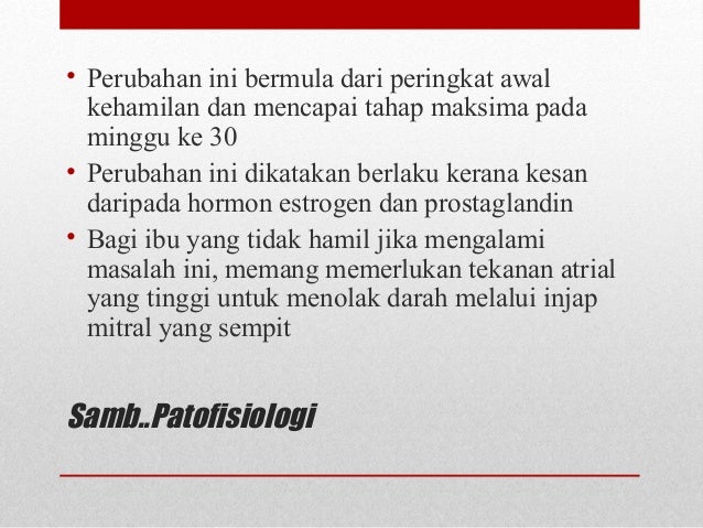 PENYAKIT JANTUNG - KEADAAN BERKAITAN DENGAN KEHAMILAN