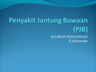 M.UMAR FERDIANSAH
P.2782011080
 