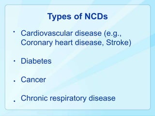 Penyakit NCD di Malaysia  Slide 3