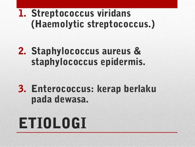 Penyakit Rheumatik Jantung & Endocarditis