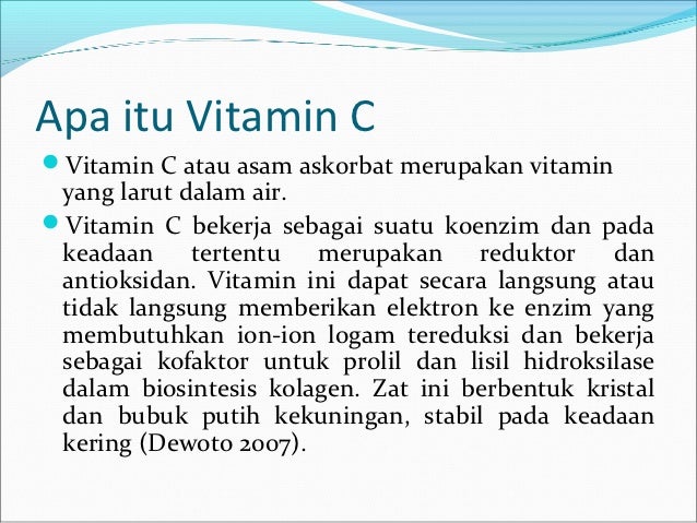 Penyalahgunaan Injeksi Vitamin C