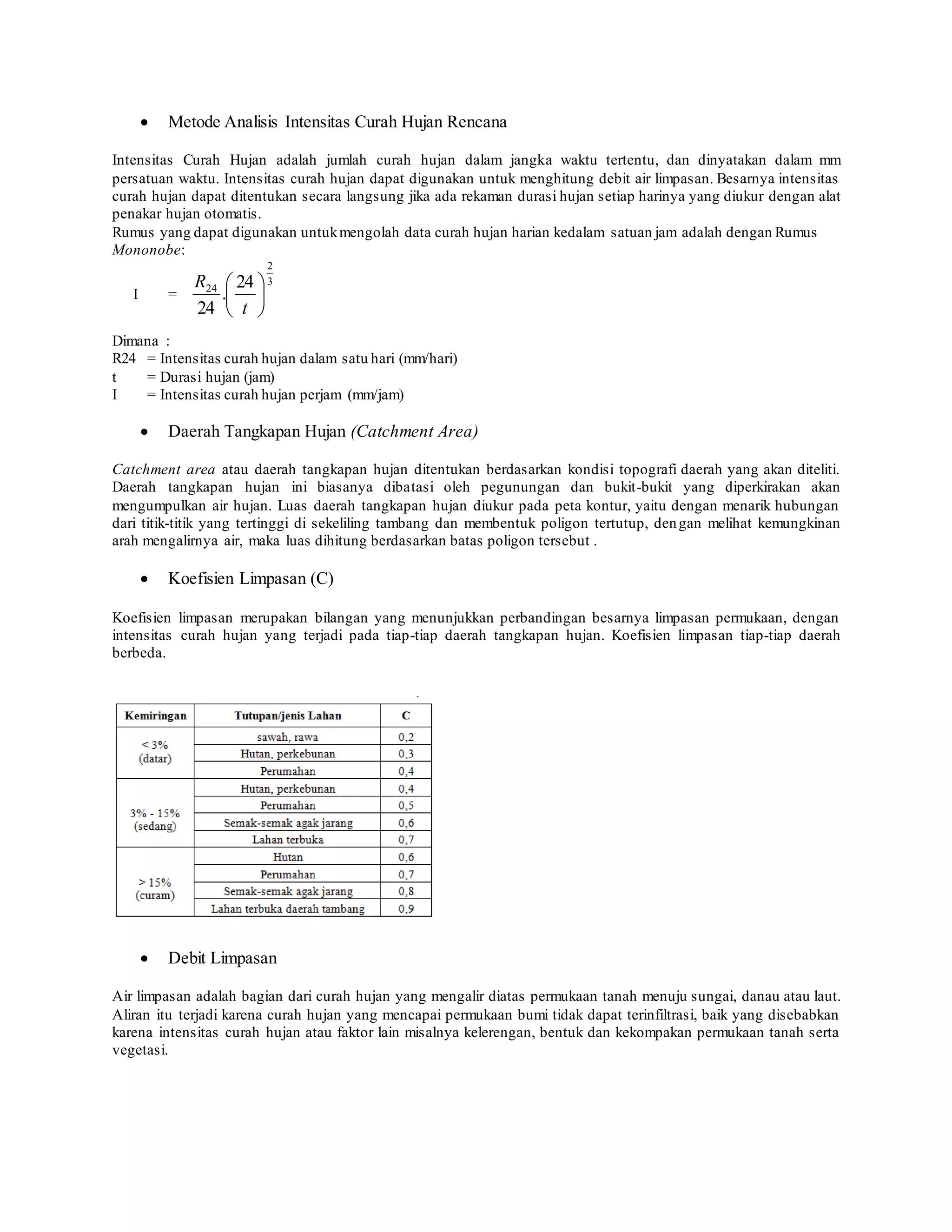 Penyaliran Tambang | DOCX