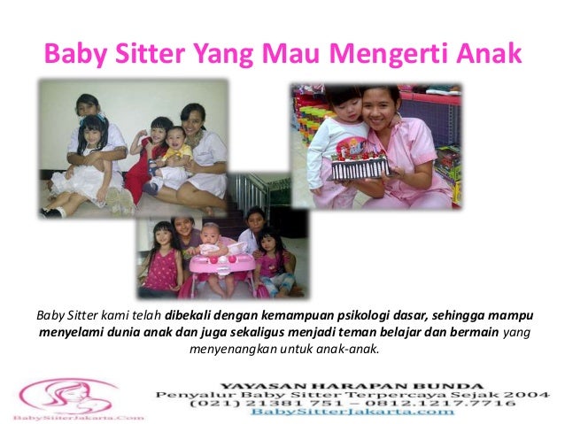 Penyalur Baby Sitter Jakarta Depok Bekasi 0812.1217.7716