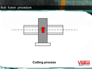Cutting process Butt  fusion  procedure 