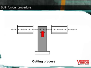 Cutting process Butt  fusion  procedure 