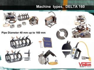 Machine  types,  DELTA 160 Pipe Diameter 40 mm up to 160 mm 