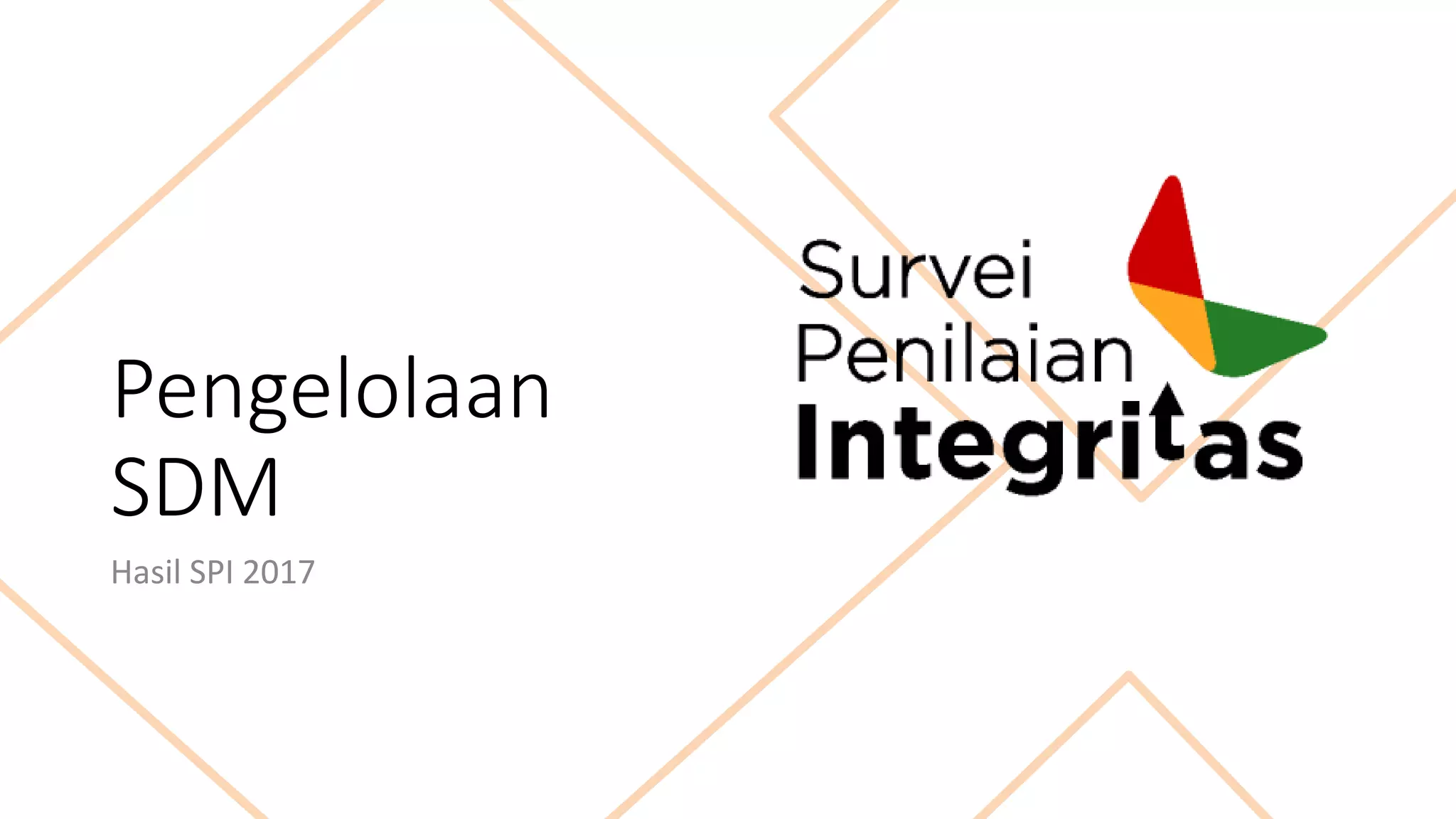 Pengelolaan
SDM
Hasil SPI 2017
 