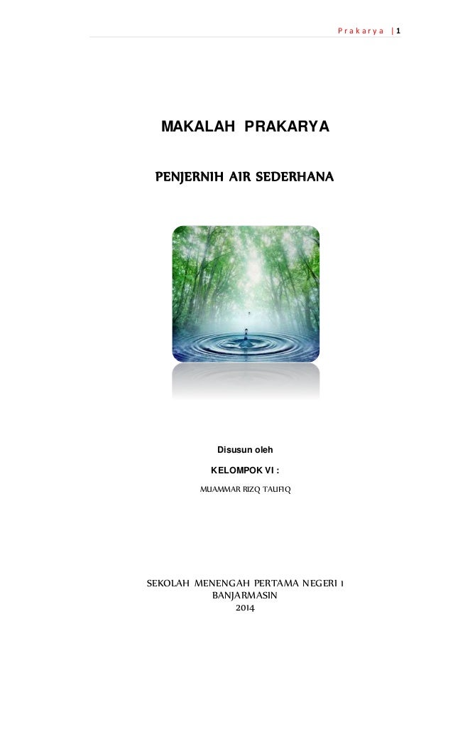 Penyaring Sederhana Atau Penjernih Air