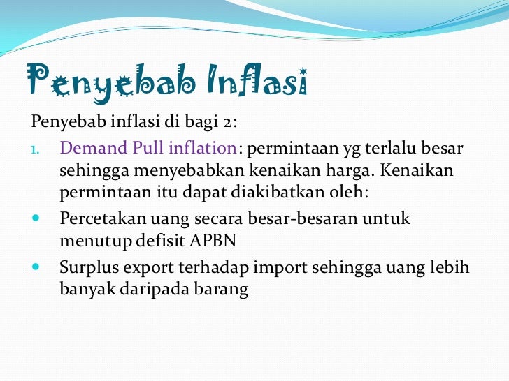 Faktorfaktor Penyebab Terjadinya Inflasi yang Perlu Kamu Ketahui