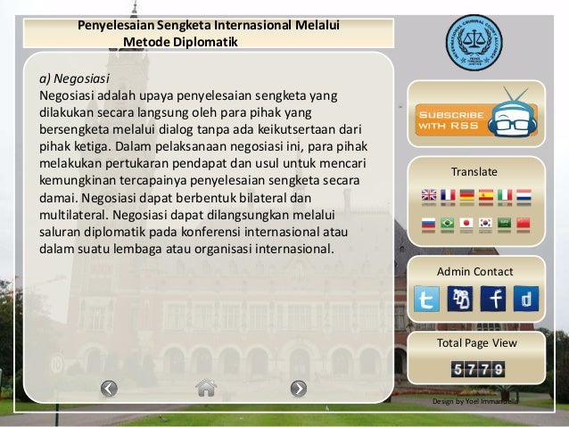 Yoel Immanuella Penyebab Timbulnya Sengketa Internasional Cara Pe