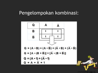 Pengelompokan kombinasi:
 