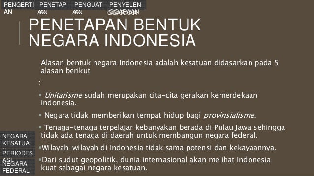 Perbedaan Negara Kesatuan Dan Negara Serikat