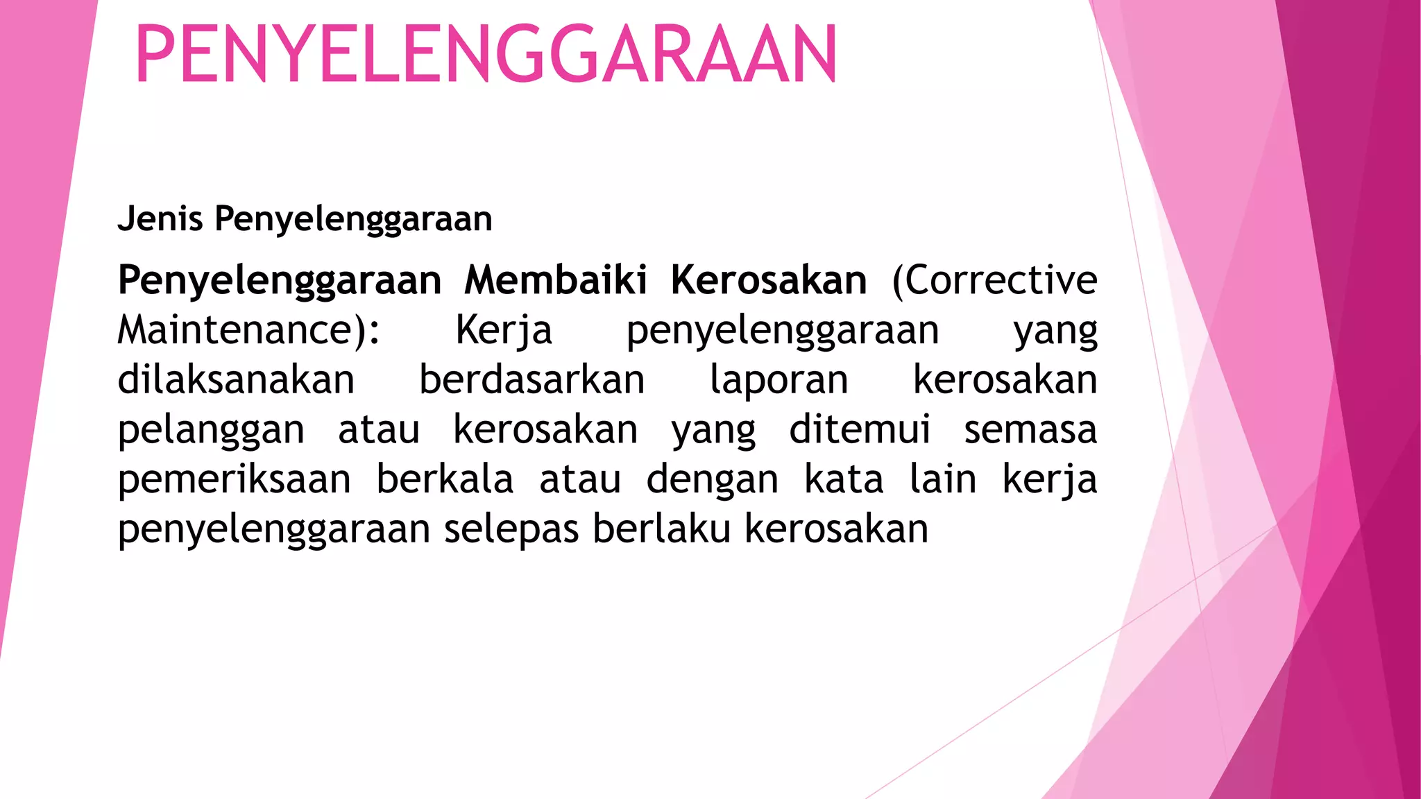 Jenis- Jenis Penyelenggaraan | PPTX