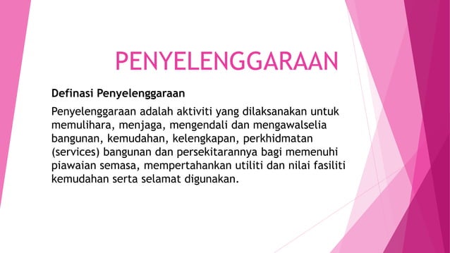 Jenis- Jenis Penyelenggaraan | PPTX