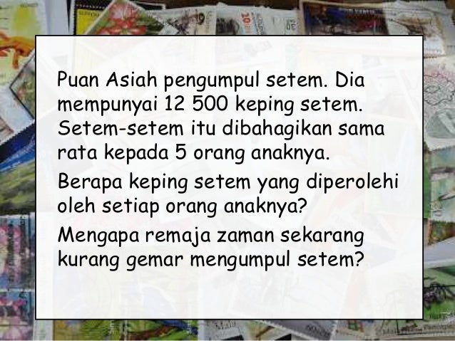 Penyelesaian masalah bahagi soalan murid