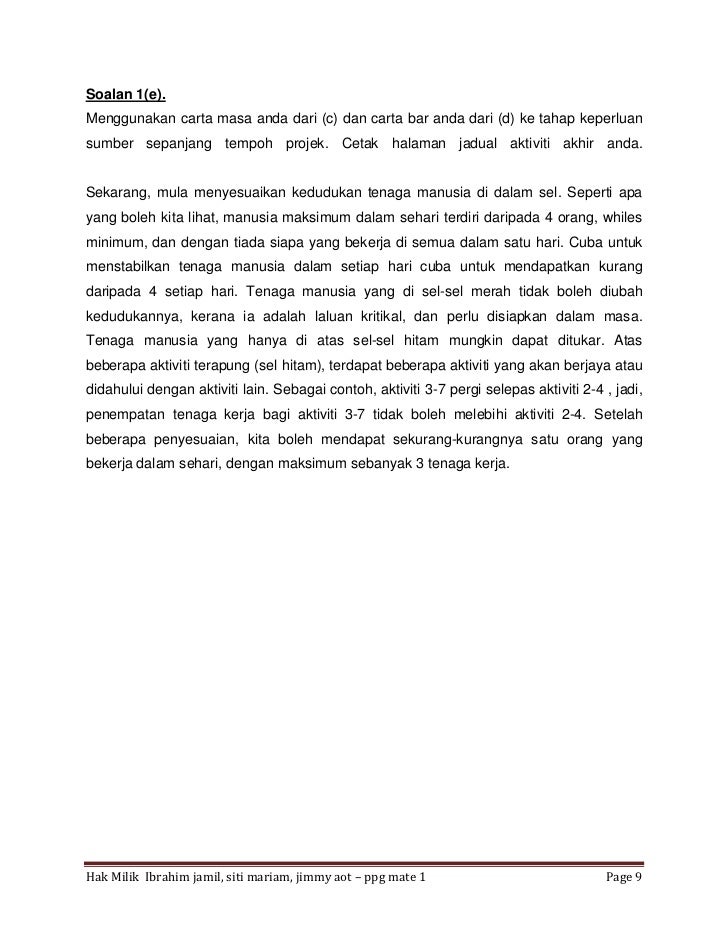Mte3104 Analisis Laluan Kritikal