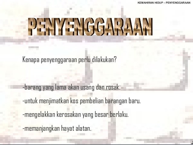 Penyenggaraan Alatan Tangan