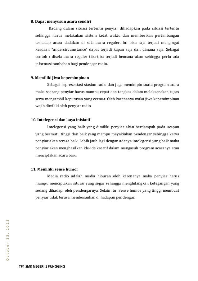 Penyiar Dan Pembawa Acara