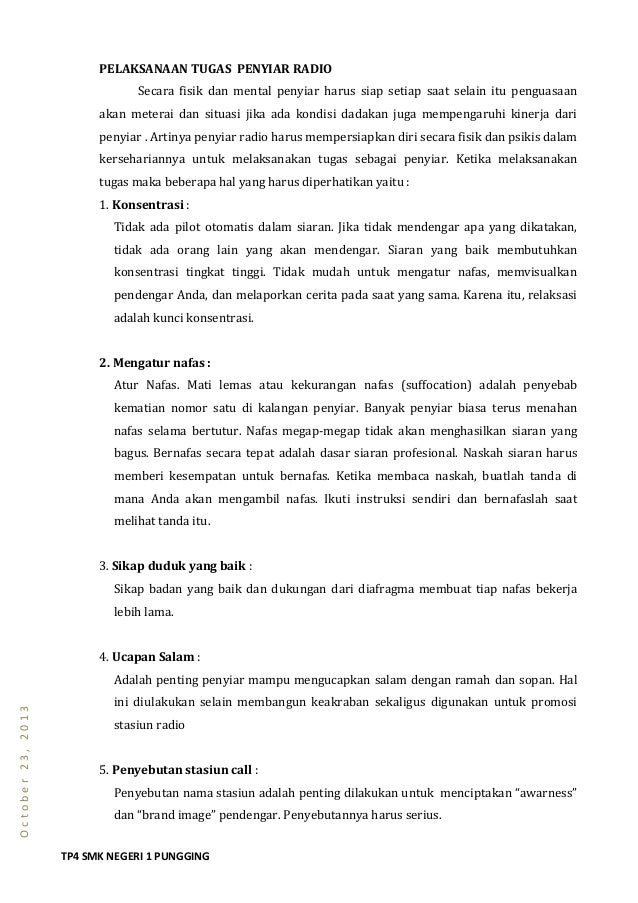 Penyiar Dan Pembawa Acara