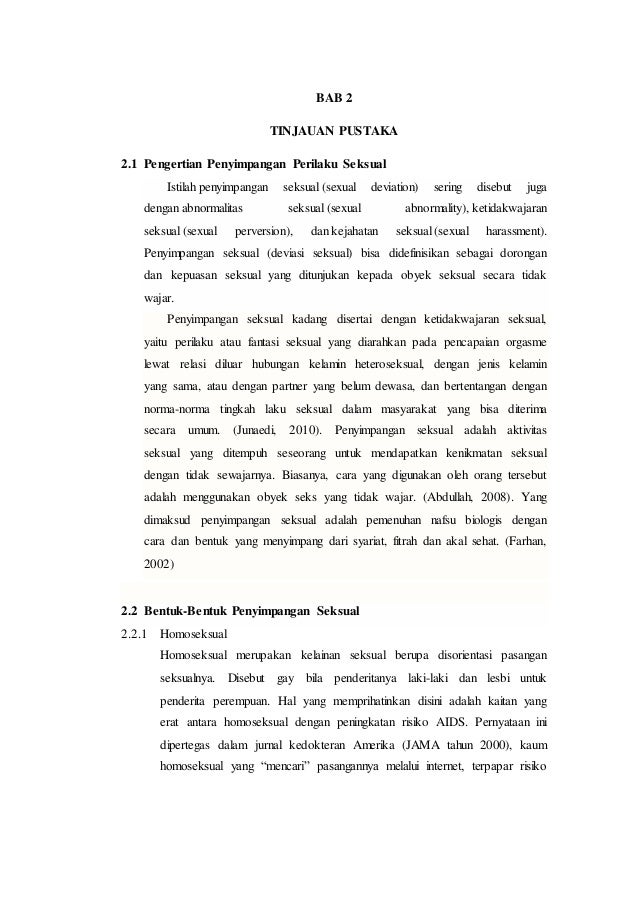 Penyimpangan Seksual
