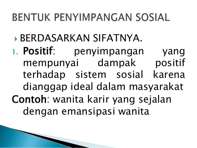 Penyimpangan Sosial