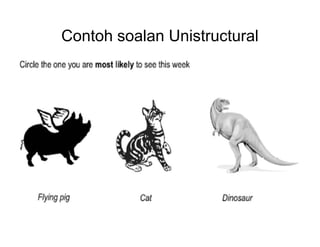 Contoh soalan Unistructural
 