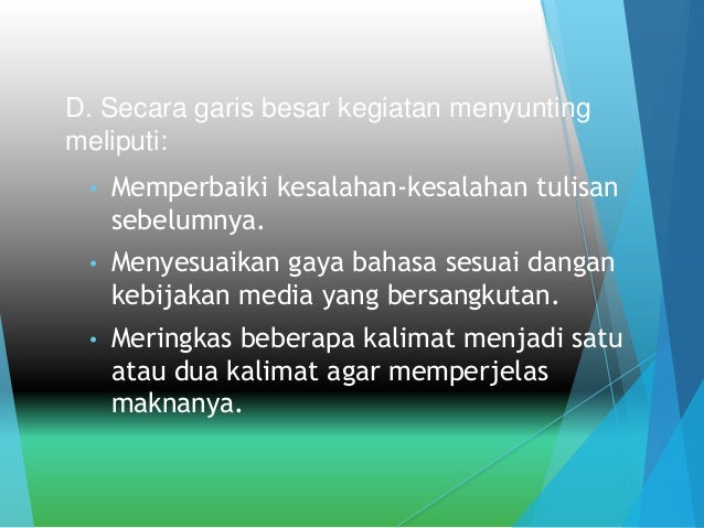 Penyuntingan naskah karangan