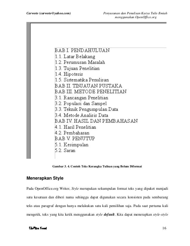Penyusunan dan Penulisan Karya Tulis Ilmiah Menggunakan 