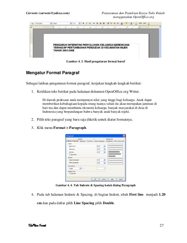 Penyusunan Dan Penulisan Karya Tulis Ilmiah Menggunakan 