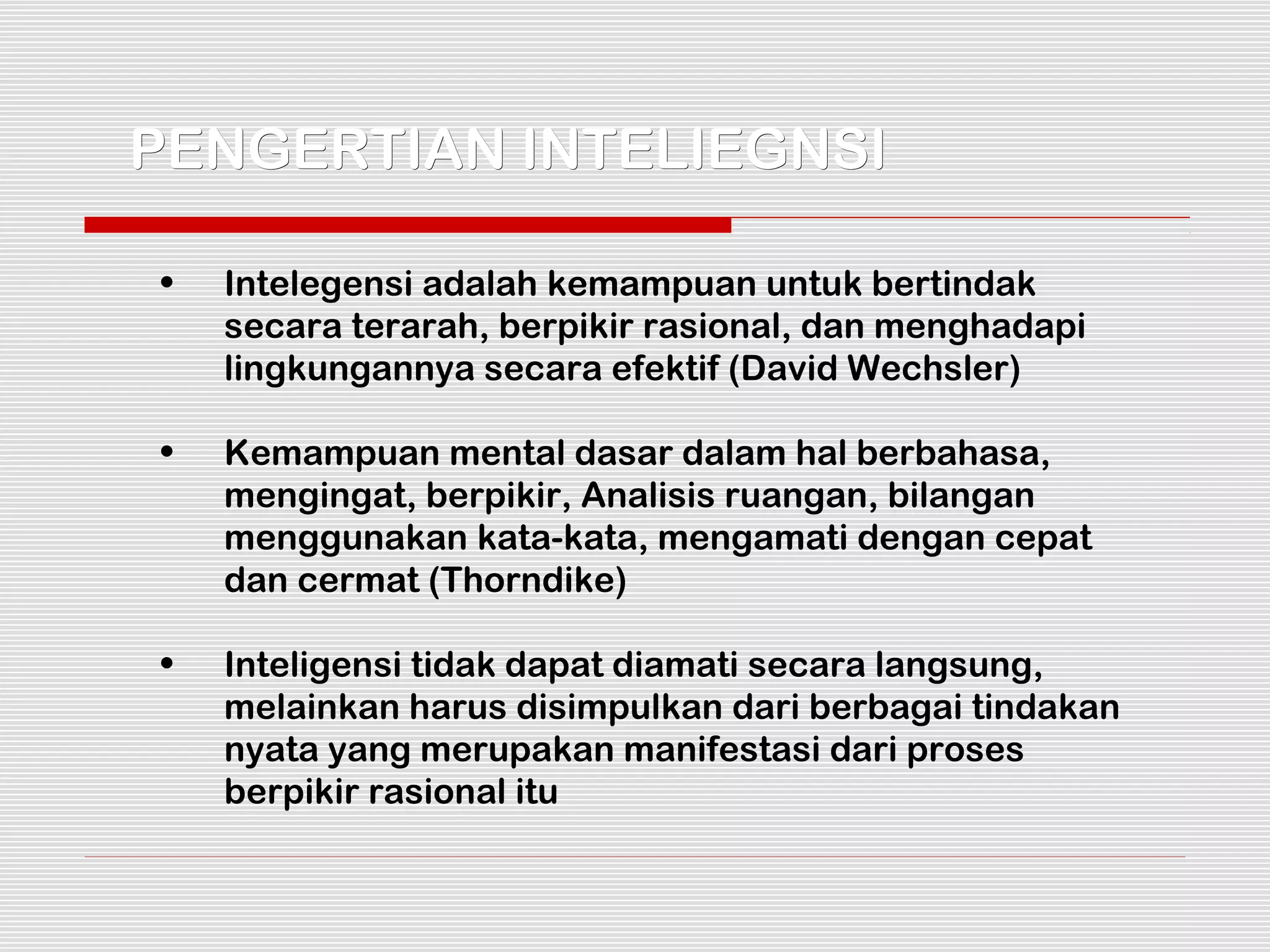 Penyusunan instrumen tes inteligensi | PPT