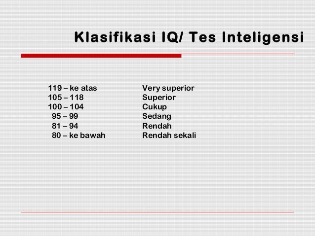 Penyusunan instrumen tes inteligensi