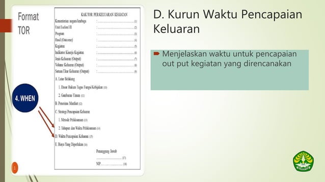 PENYUSUNAN KERANGKA ACUAN KERJA (KAK) TOR UNRI.pptx