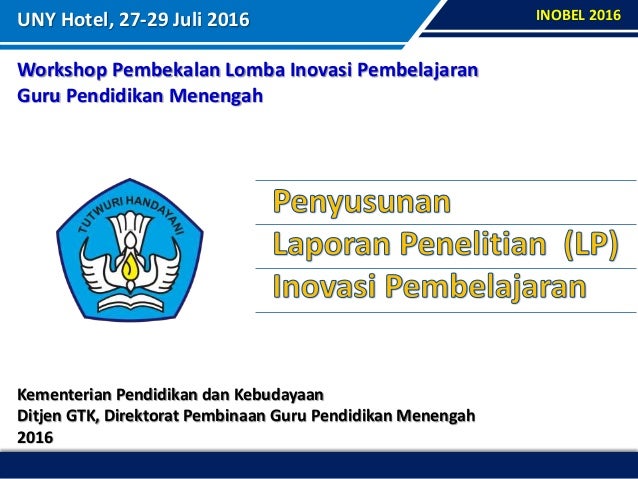 Penyusunan Laporan Inovasi Pembelajaran Rasto