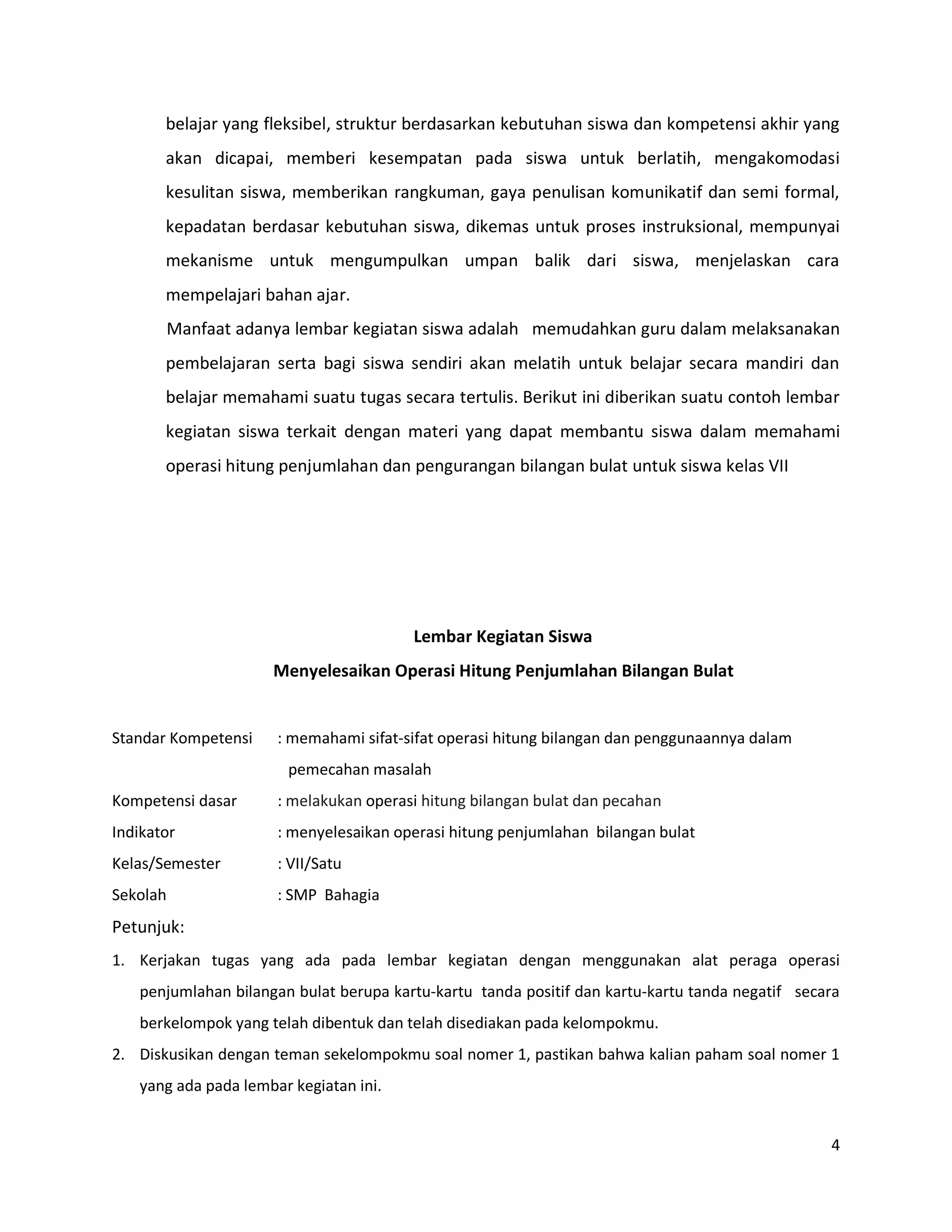 Penyusunan lks sebagai bahan ajar wiwik untung | PDF